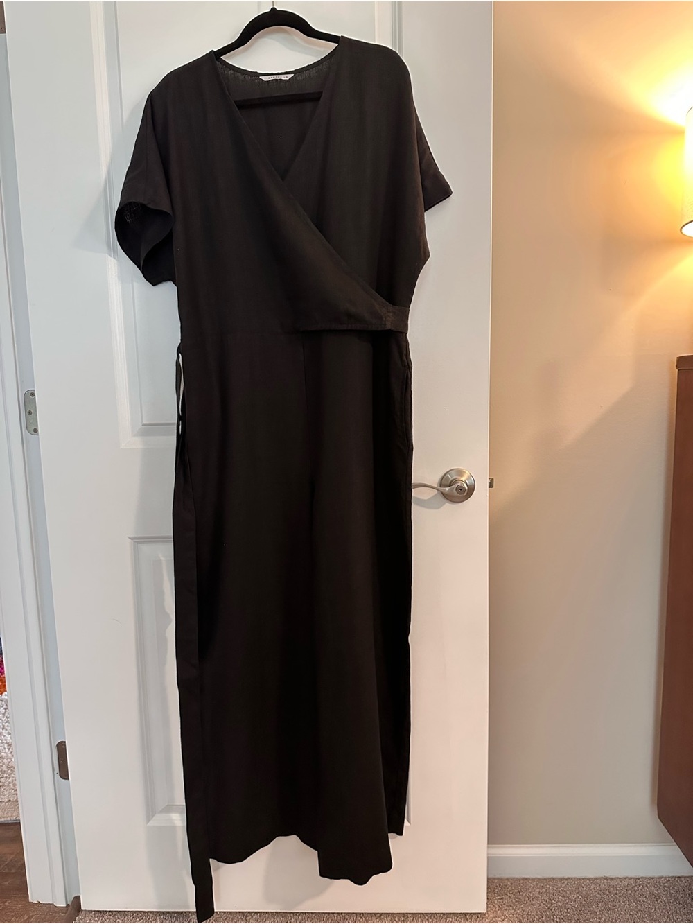 Linenfox Aimee Jumpsuit in Black - L/XL